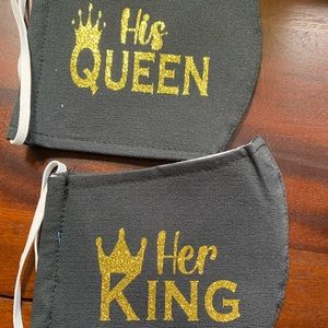 King and Queen face masks